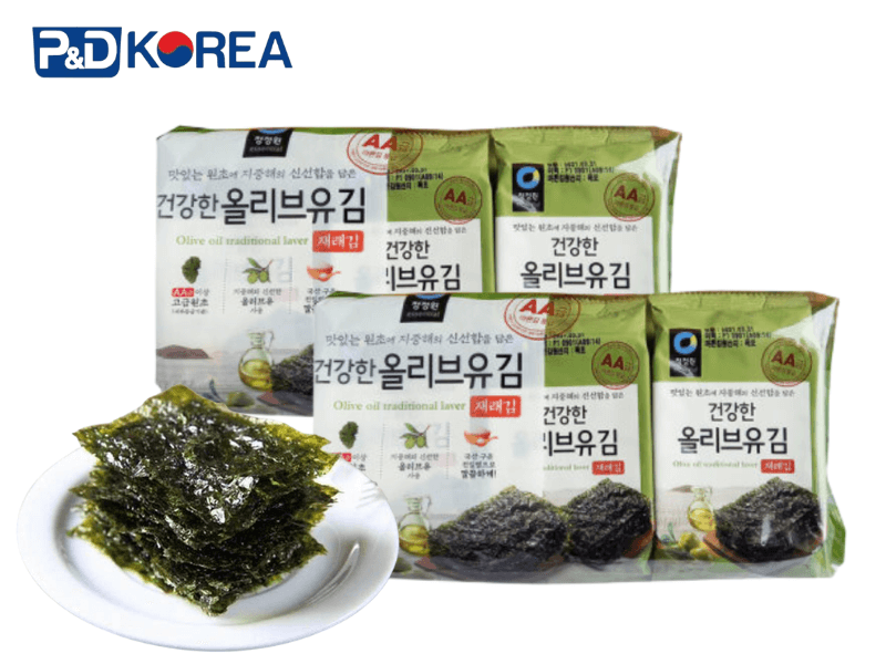 Rong Biển Ăn Liền Chung Jung One Vị Dầu Oliu Hàn Quốc – Sự Kết Hợp Hoàn Hảo Giữa Dinh Dưỡng Và Hương Vị. 