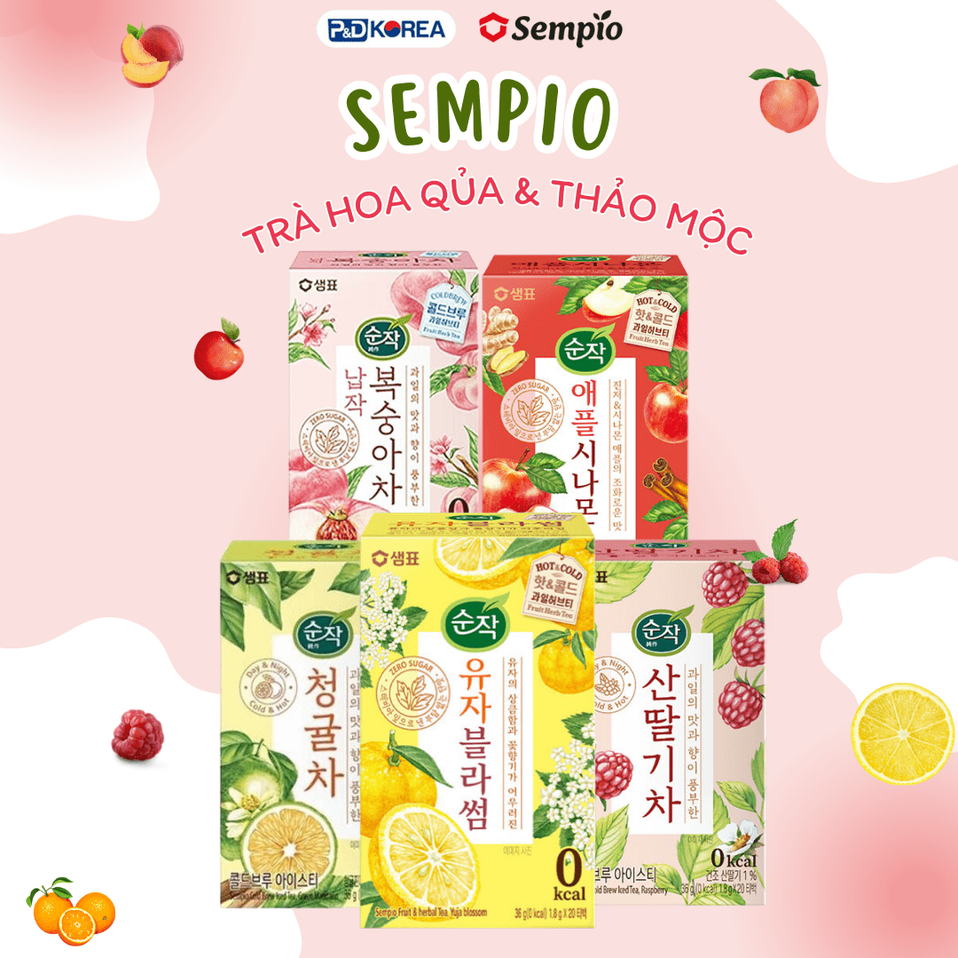 Thưởng thức hương vị trà thảo mộc kết hợp cùng hoa quả của Sempio