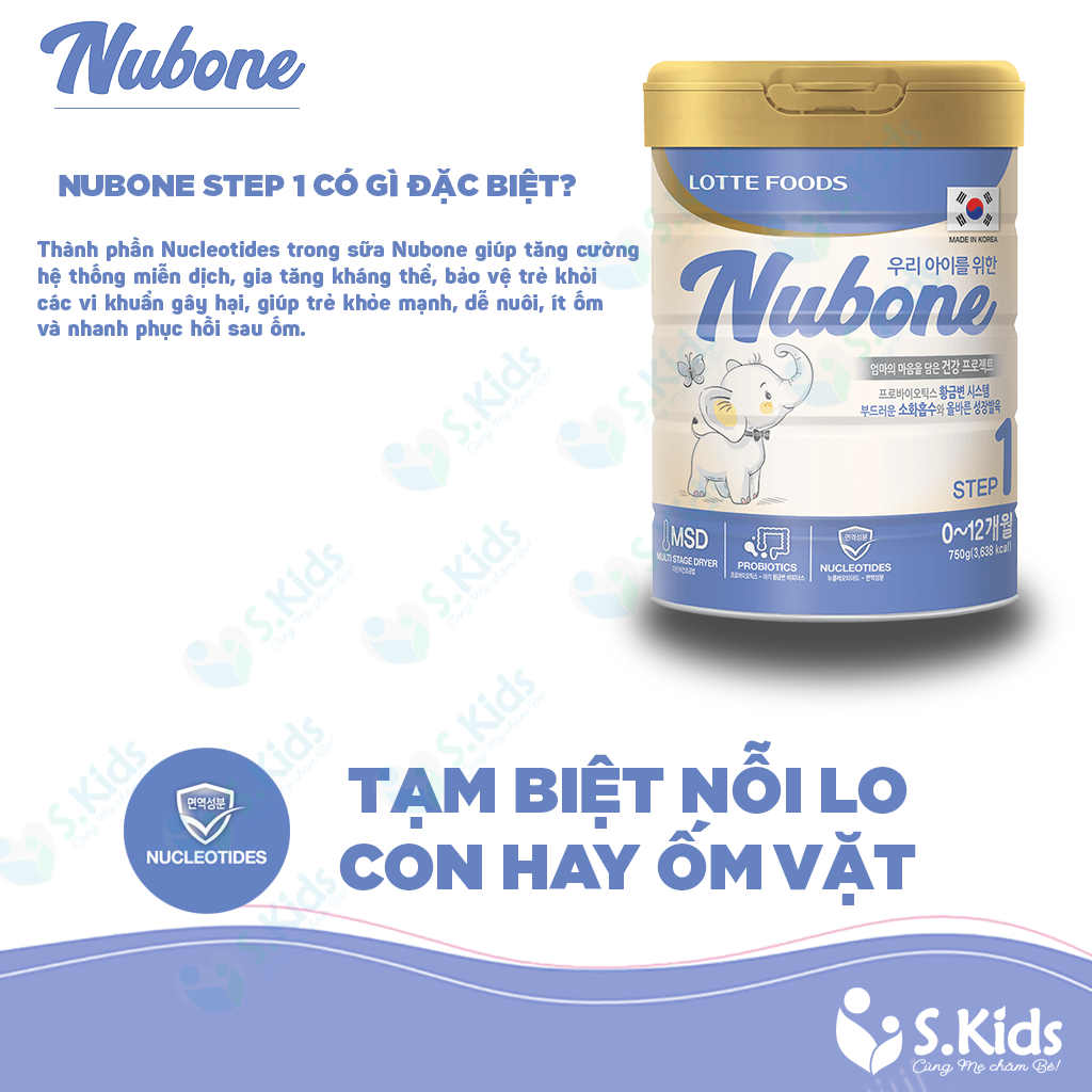Nub One Sữa Nubone Plus cho trẻ biếng ăn, chậm lớn, tốt cho tiêu hóa - Hệ thống ...