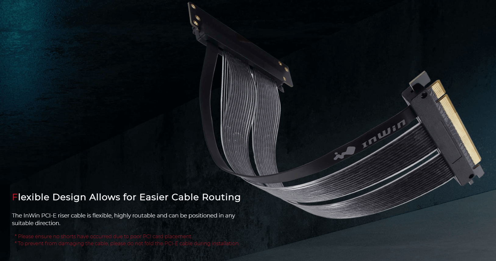 Bộ dựng VGA InWin PCI-E Riser Cable 4.0 & Bracket - Combat PC Gaming Gear