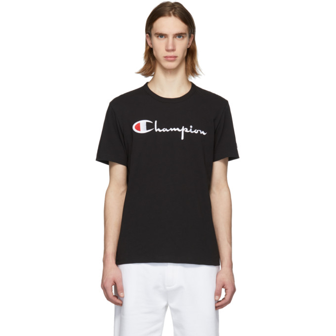 champion reverse weave script logo tee