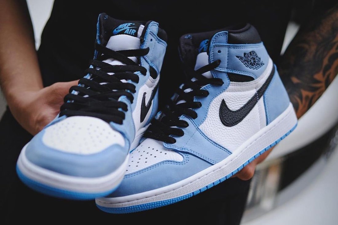Jordan 1 Retro High White University Blue (555088-134)