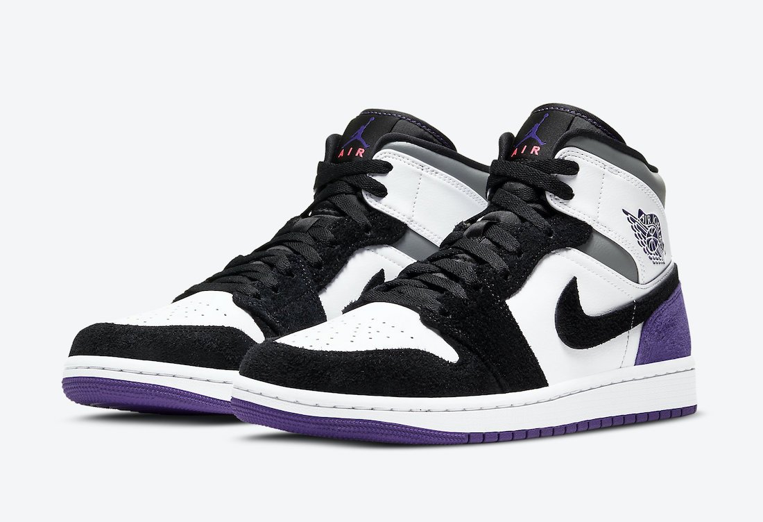 Jordan 1 Mid SE Purple Heel (852542-105)