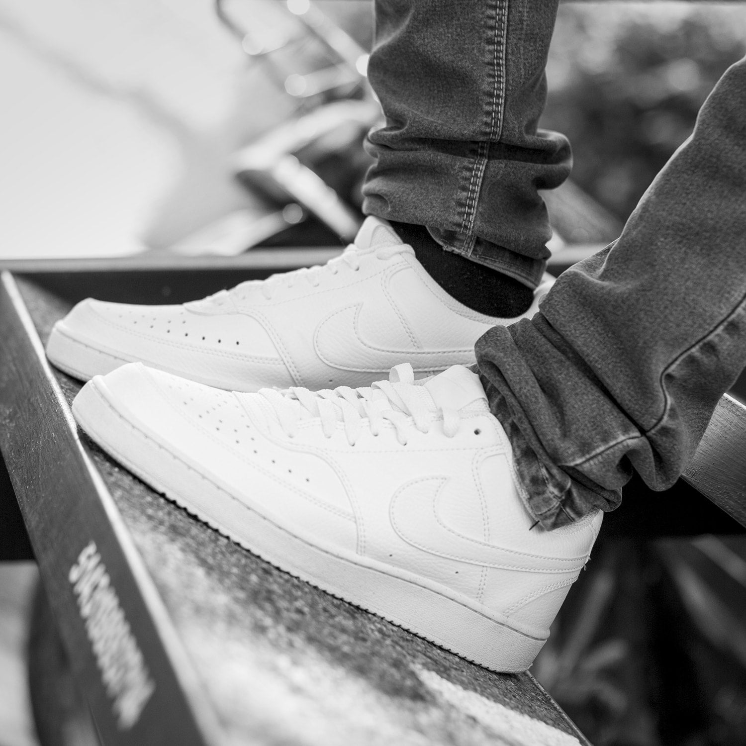 nike court vision low white gum