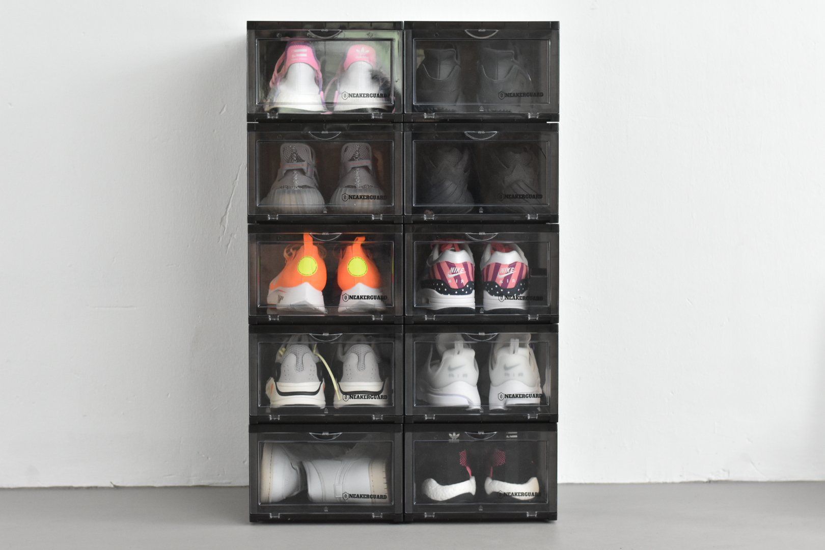 black sneaker box