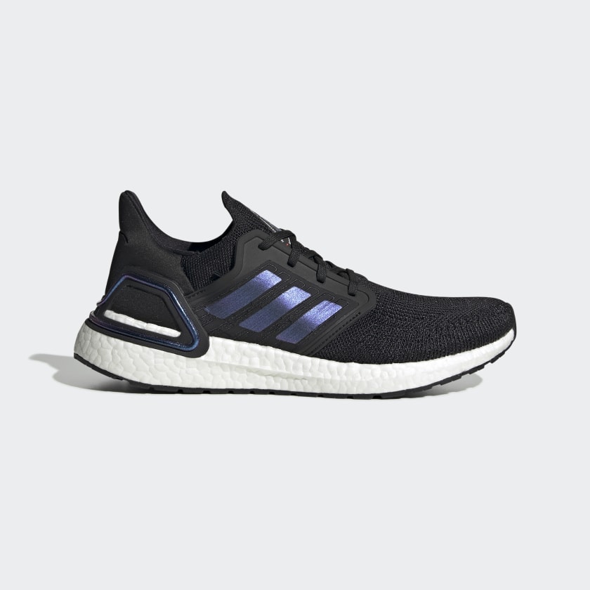 Adidas Ultraboost 20 Shoes Black and Blue Violet (EG0692)