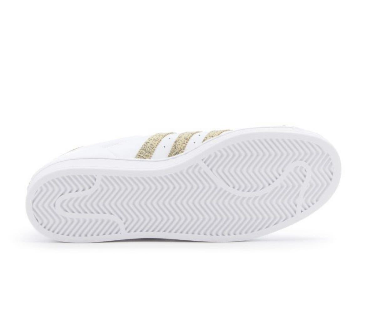 Giày Adidas Nữ Chính Hãng Superstar Women's Trắng/Vàng