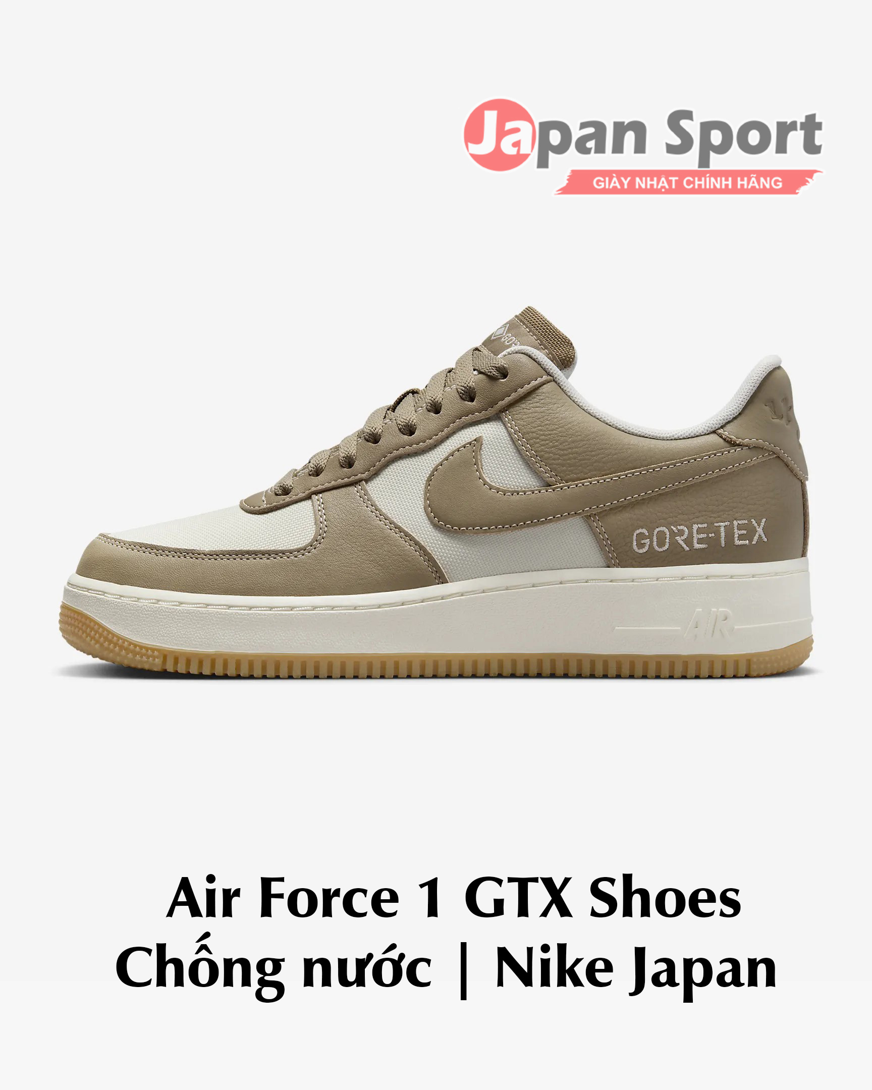 Giày Nike Nam Chính Hãng - Air Force 1 GTX - Màu Vàng / Xám Giày Nike Nam Chính Hãng - Air Force 1 GTX - Màu Vàng / Xám