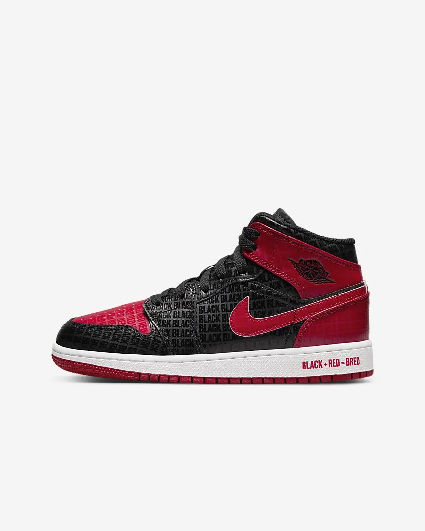Bred Black And Red Jordan Mid Giày Nike Chính Hãng Air Jordan Mid