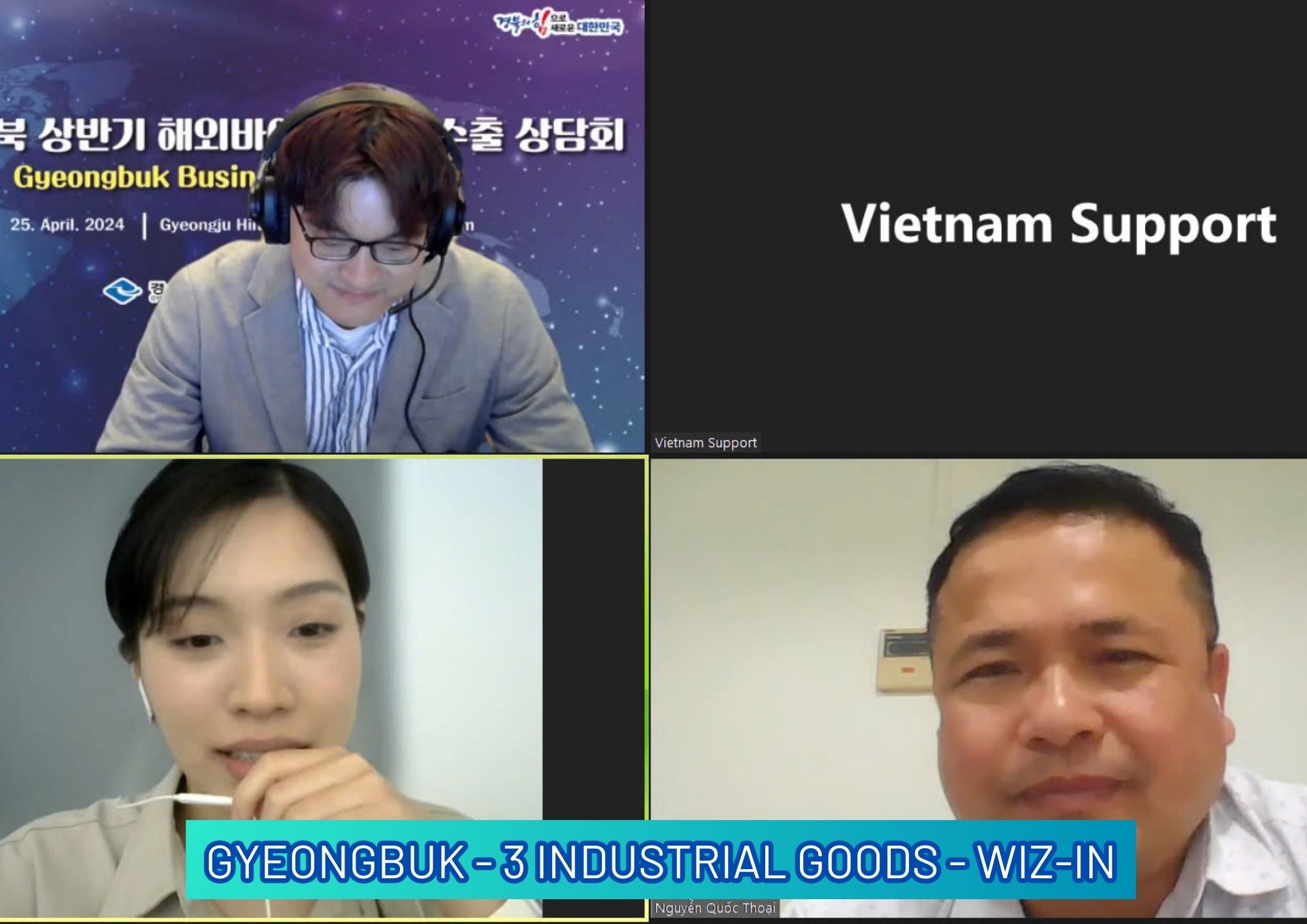 GYEONGBUK - ONLINE ZOOM MEETING - 3 SUPPLIERS - HOW SINASEAN VIETNAM STRENGTHENS GLOBAL BUSINESS PARTNERSHIPS