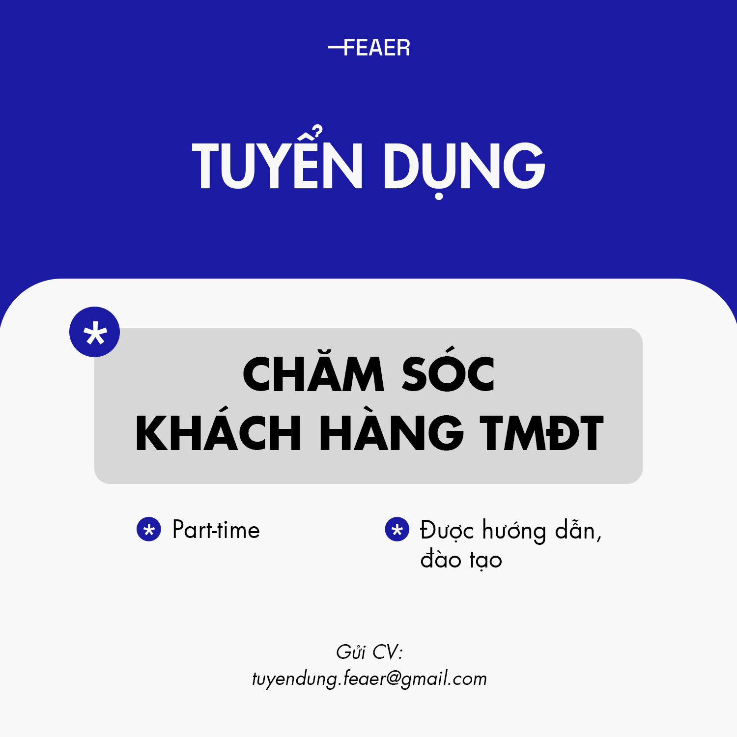 Nhân Viên Chăm sóc khách hàng TMĐT (PART-TIME)