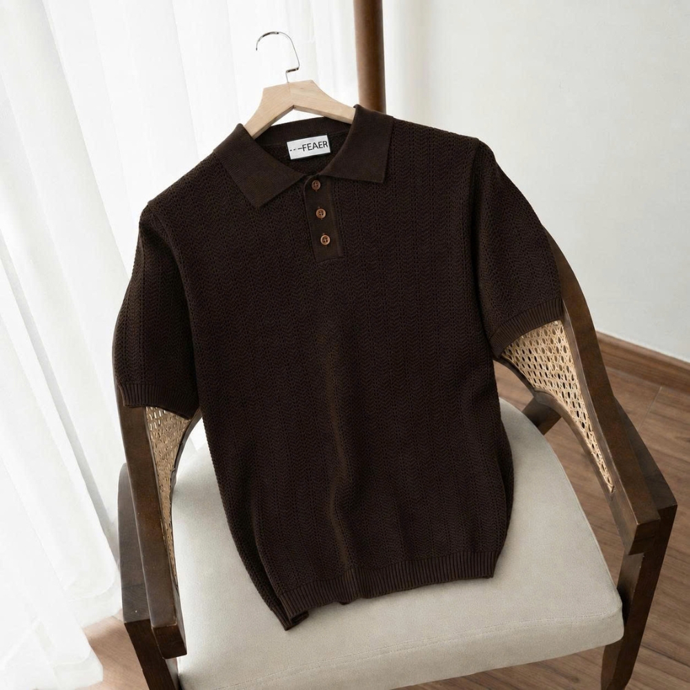 FEAER MESH Polo — full look