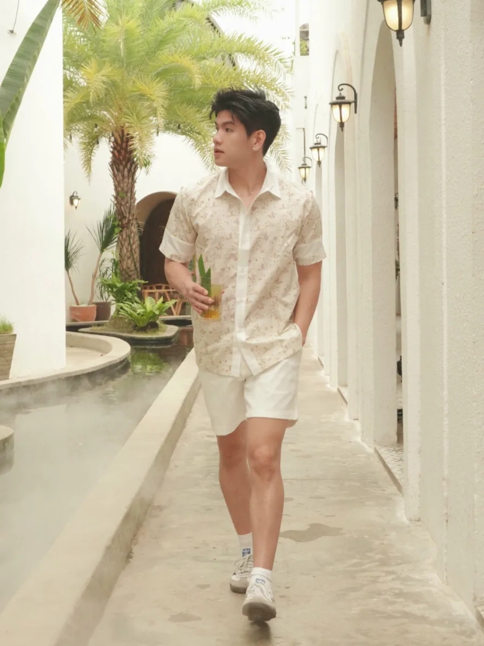 Sơ mi Buckaroo FEAER phối quần short Fundamental và giày Adidas