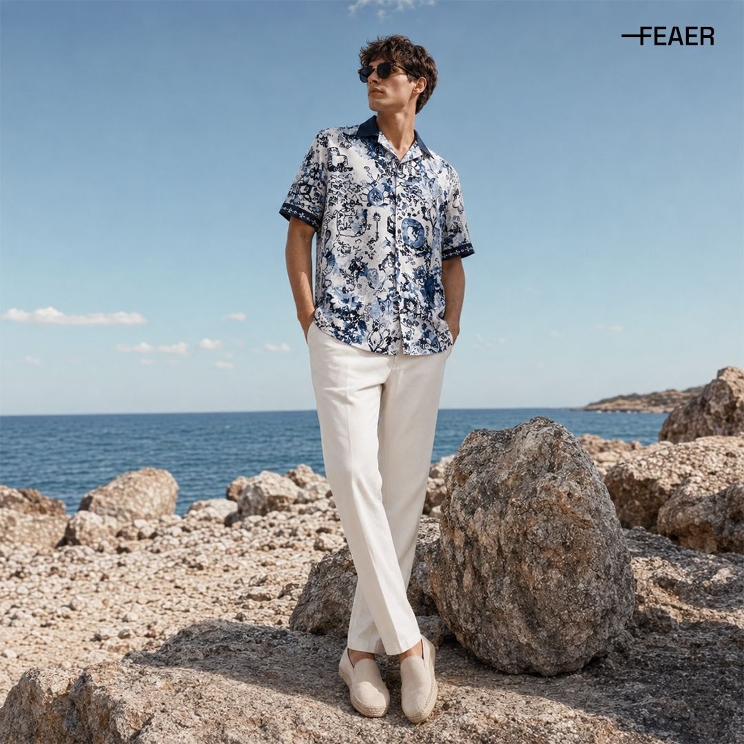 Áo sơ mi Lorien phối quần dài Linen FEAER