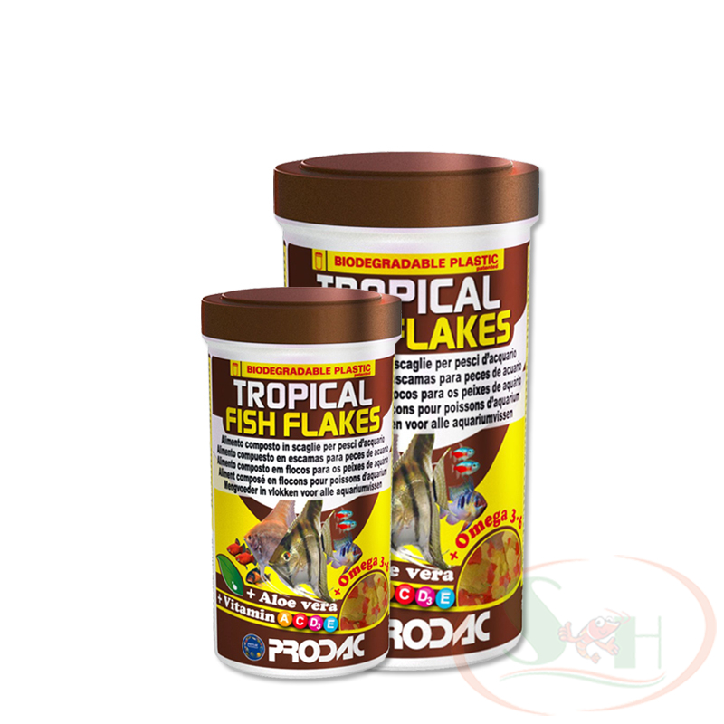 Prodac Tropical Fish Flakes Thức ăn miếng, nha đam Shrimp Home