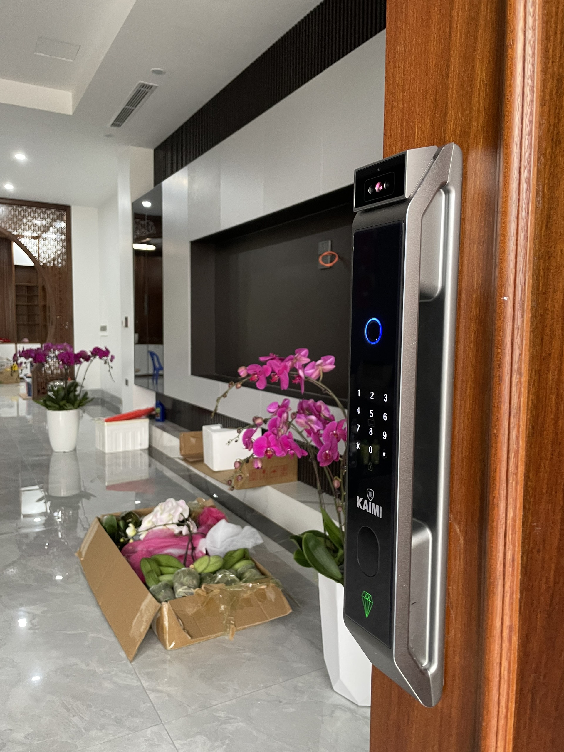 Mẫu Khóa Từ, Khóa Vân Tay Cao Cấp Có Camera Cho Cửa Gỗ, Cửa Nhựa, Cửa Composite