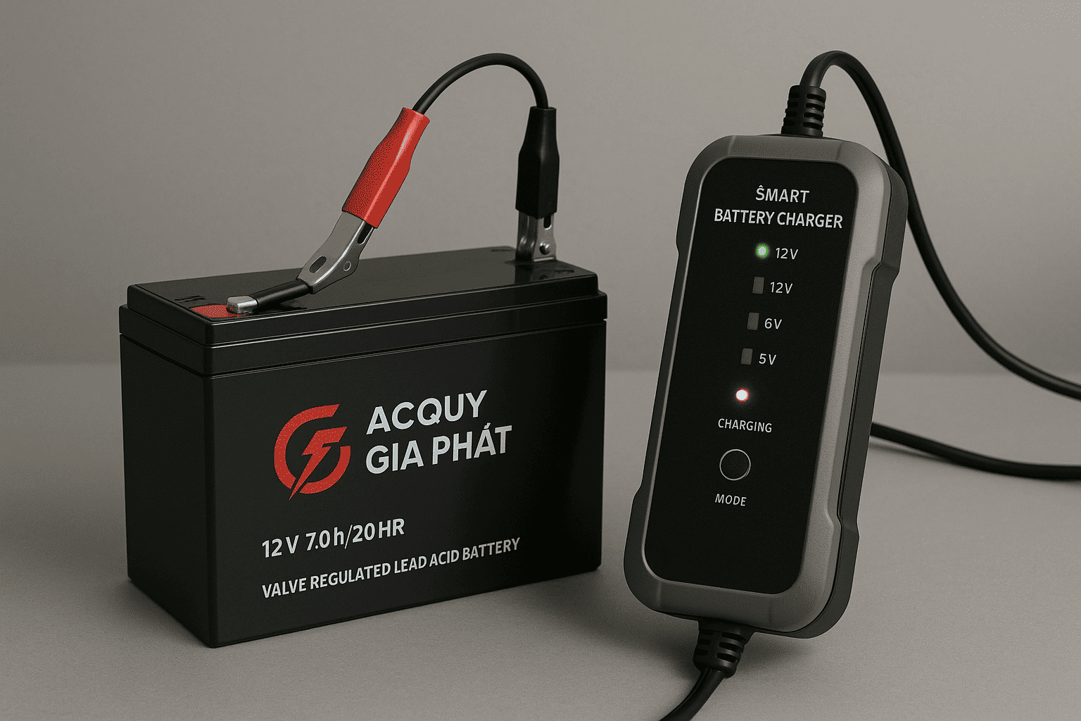 Sạc Bình Ắc Quy 12V Bao Lâu Thì Đầy? Hướng Dẫn Sạc An Toàn Từ Chuyên Gia Ắc Quy Gia Phát