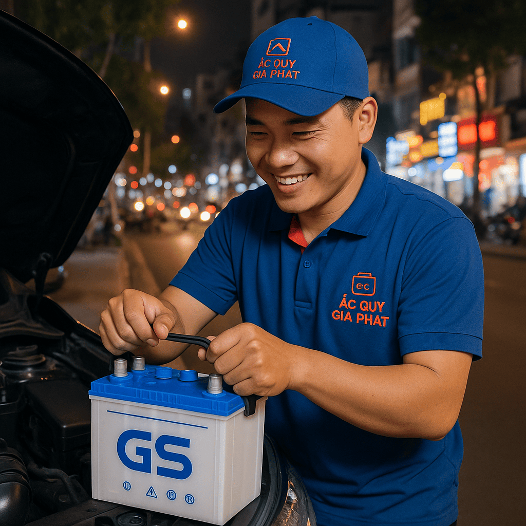 Ắc Quy Gia Phát: Đại Lý Ắc Quy GS Chính Hãng Số 1 Quận Phú Nhuận – Giá Tốt, Lắp Đặt Tận Nơi 24/7