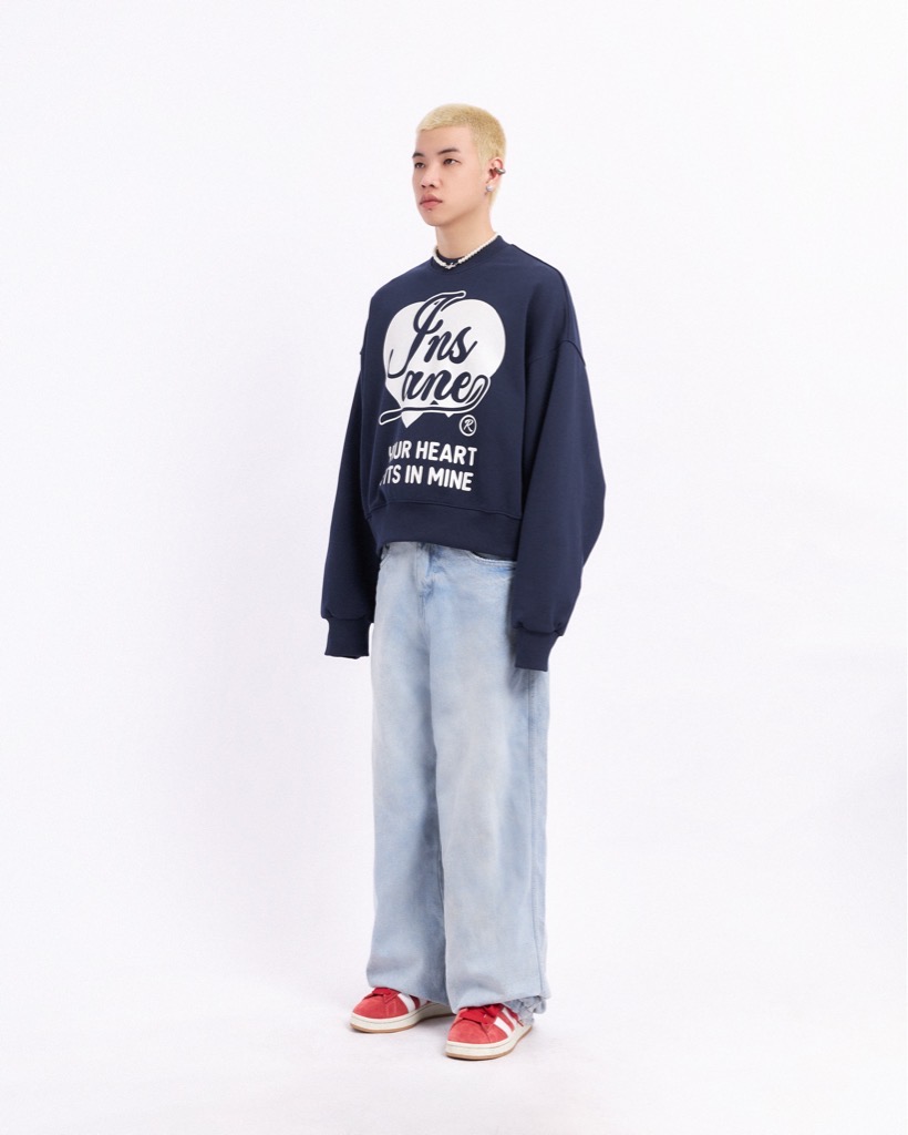 Insane® YHFIM Boxy Sweater - Navy