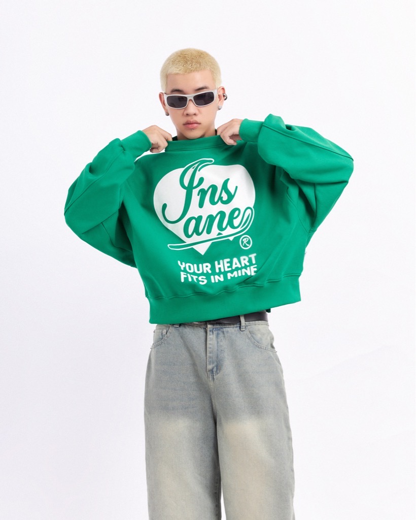 Insane® YHFIM Boxy Sweater - Green