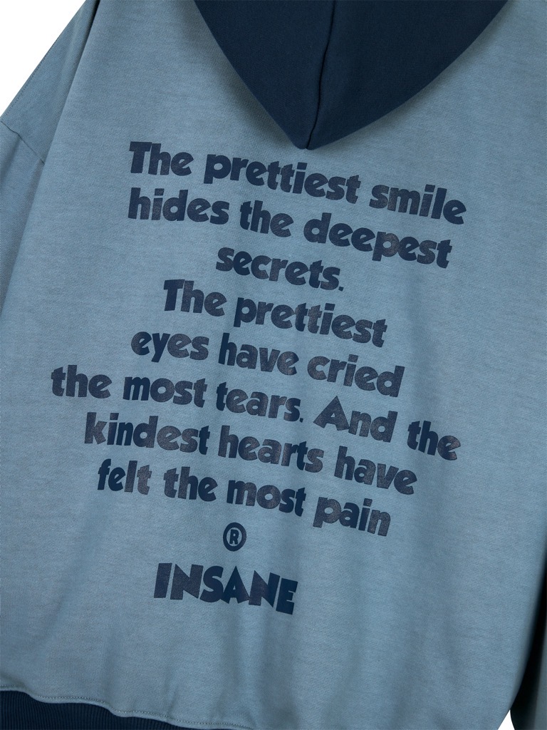 Insane® Inside Out Hoodie Zip - Deep Sea