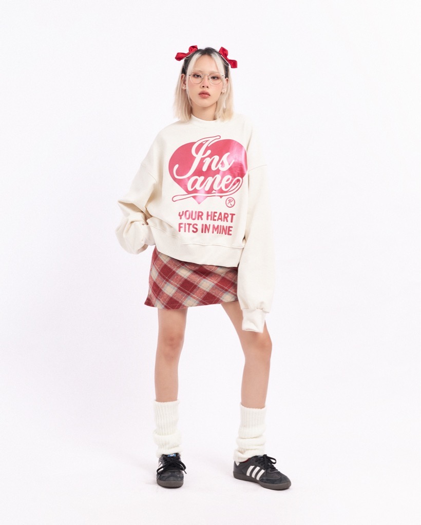 Insane® YHFIM Boxy Sweater - Milk