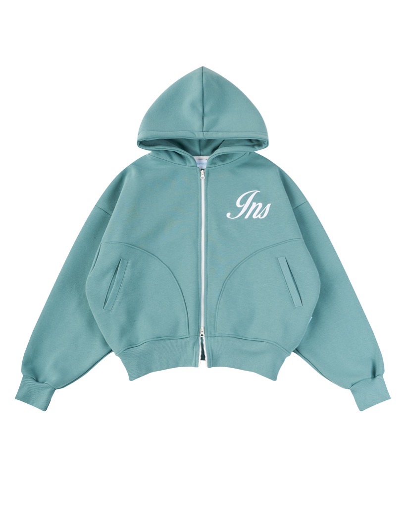 Insane® Weekly Boxy Hoodie Zip - Winter Green