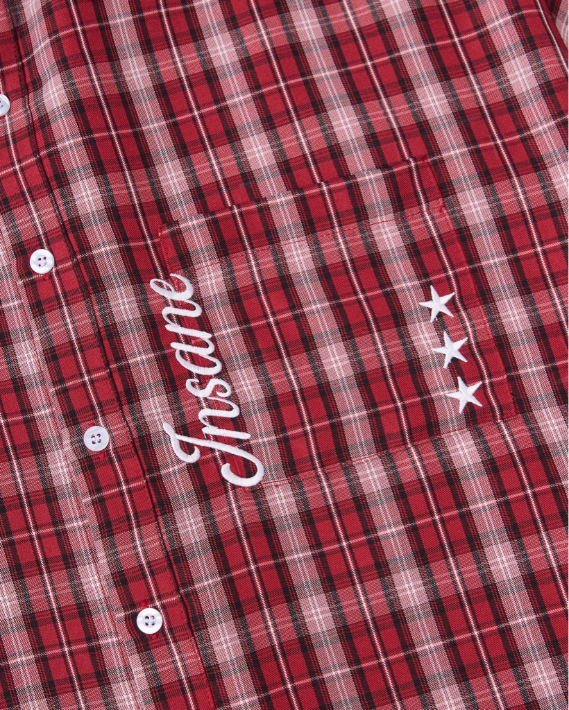 Insane® Plaid Shirt - Red