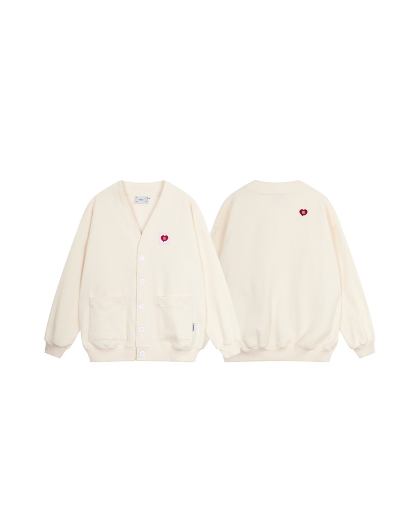 Insane® “Heart Service” Cardigan - Milk