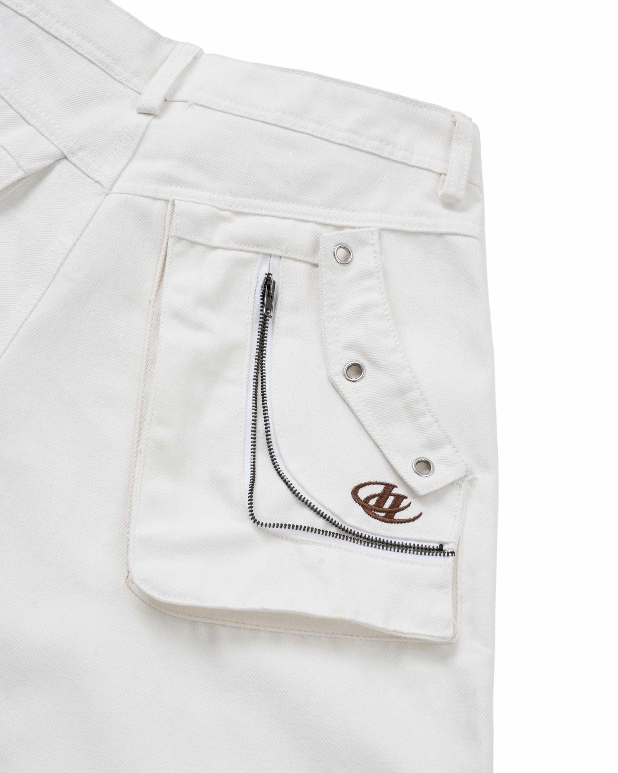 Insane® Rawline Jorts - White