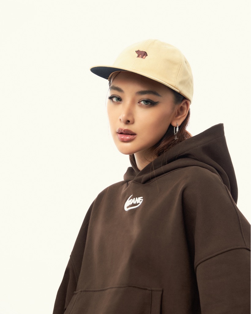 Insane® Pocket Boxy Hoodie - Brown