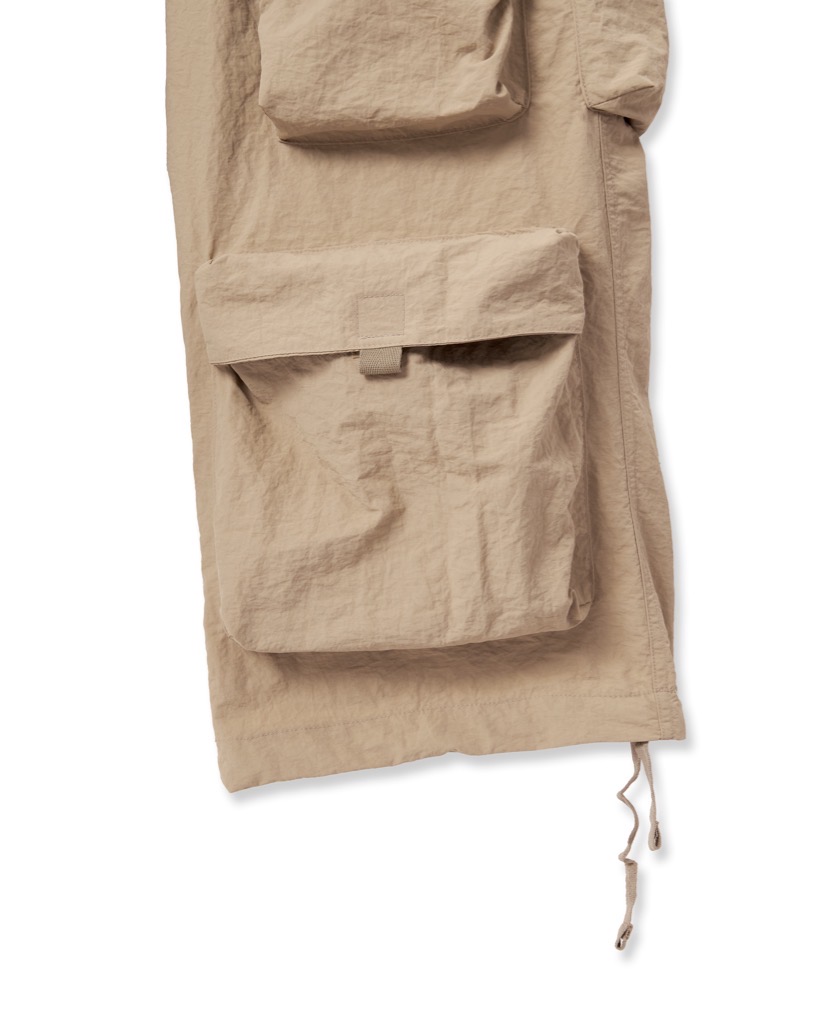 Insane® Cargo Parachute Pants - Beige