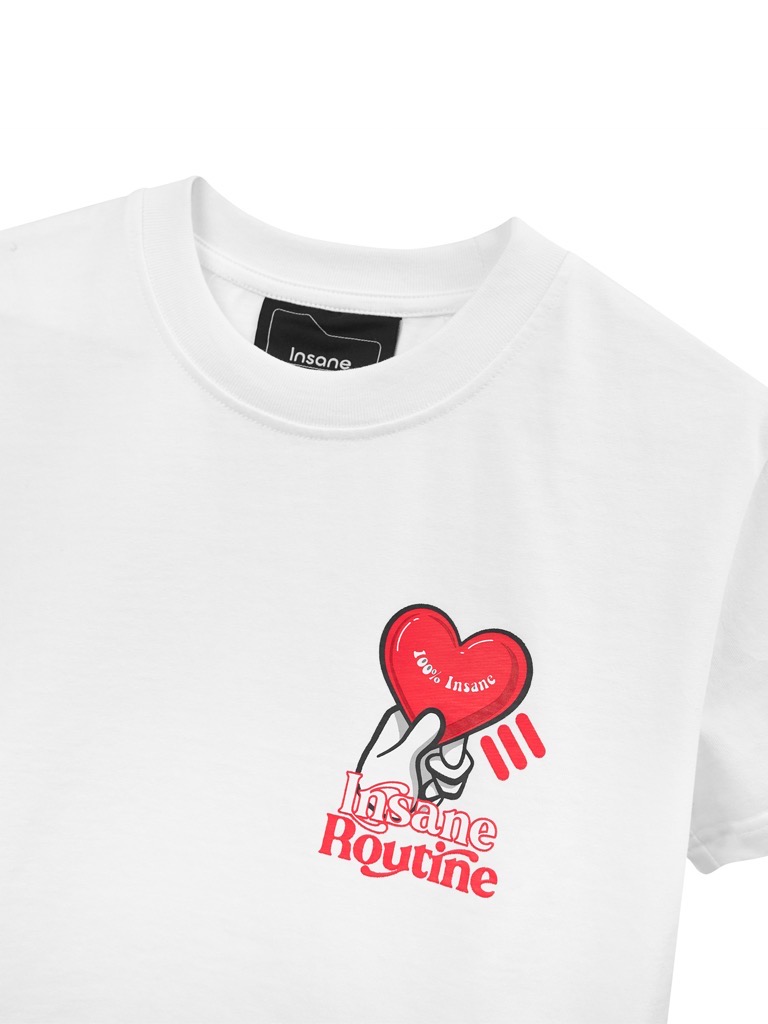 Insane® Sending Love Croptop - White