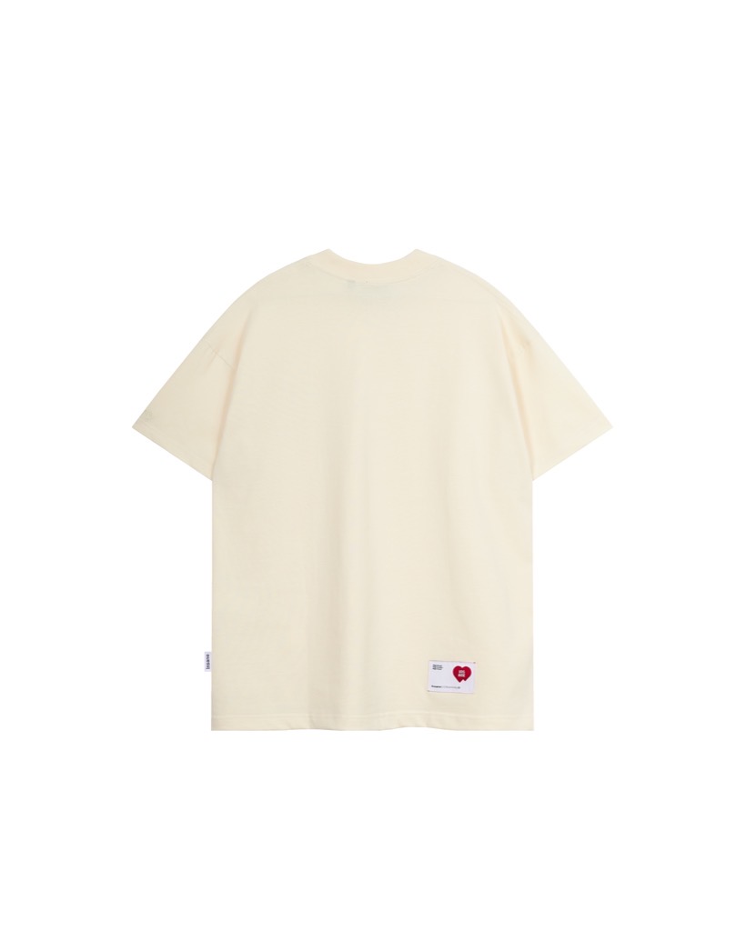 Insane® “Heart Service” Pocket Tee - Milk