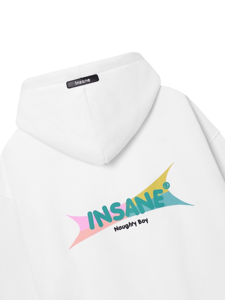 Insane® Naughty Hoodie - White