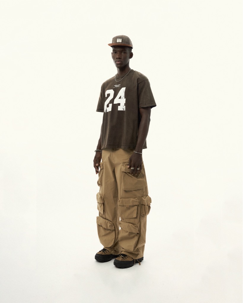 Insane® “24” Boxy Washed Tee - Brown