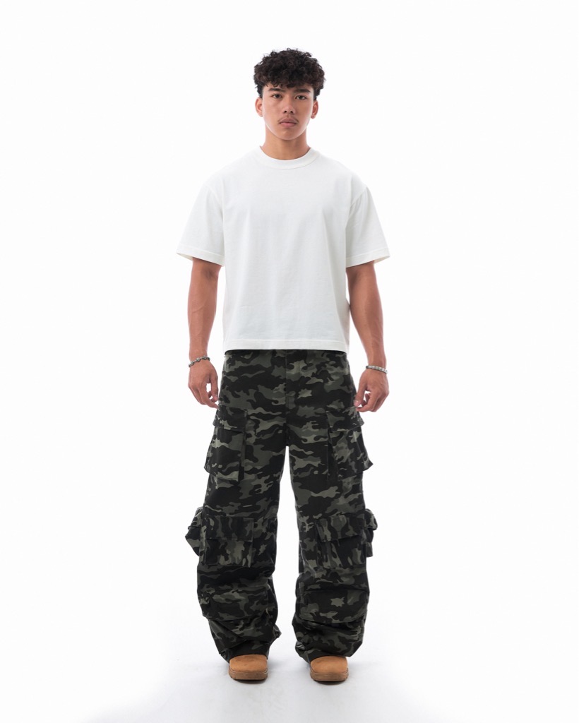 Insane® Baggy Camo Pants - Green