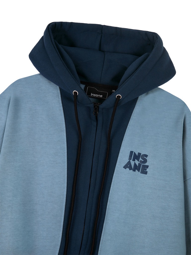 Insane® Inside Out Hoodie Zip - Deep Sea