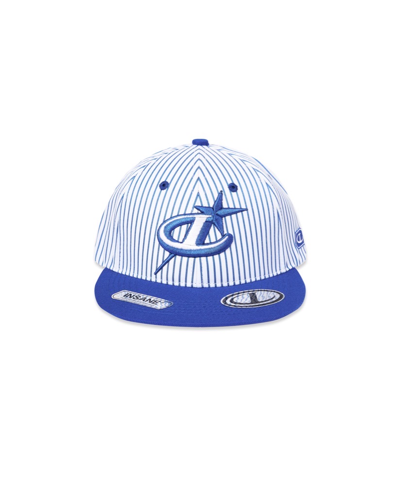 Logo Striped Snapback - Blue