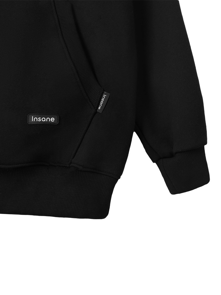 Insane® Waffle Hoodie - Black