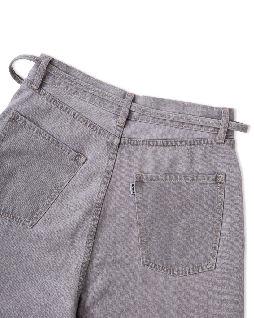 Insane® Baggy Basic Jeans - Light Grey