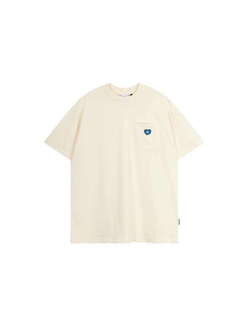 Insane® “Heart Service” Pocket Tee - Milk