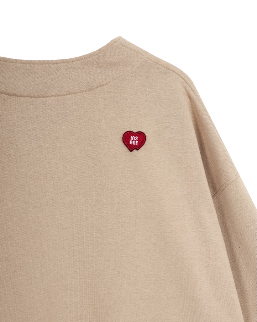 Insane® “Heart Service” Cardigan - Latte