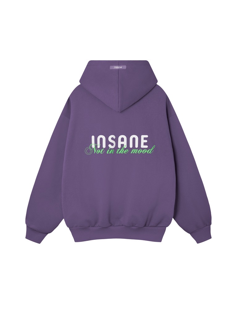 Insane® Not In The Mood Hoodie - Purple