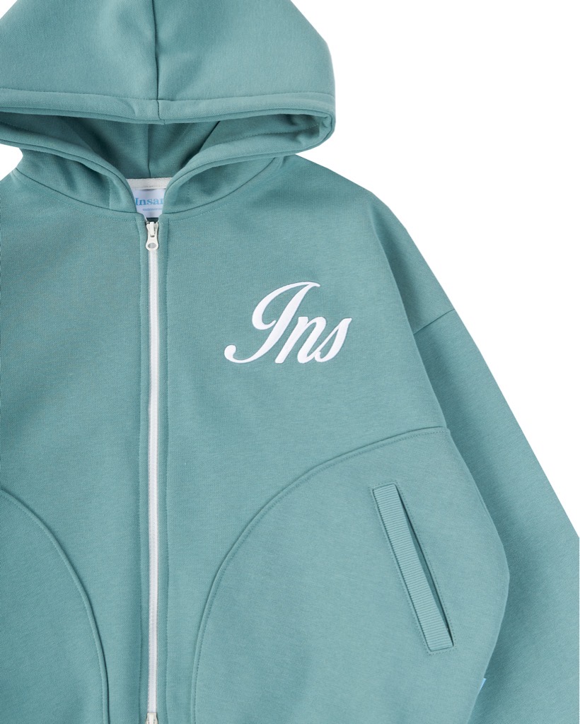 Insane® Weekly Boxy Hoodie Zip - Winter Green