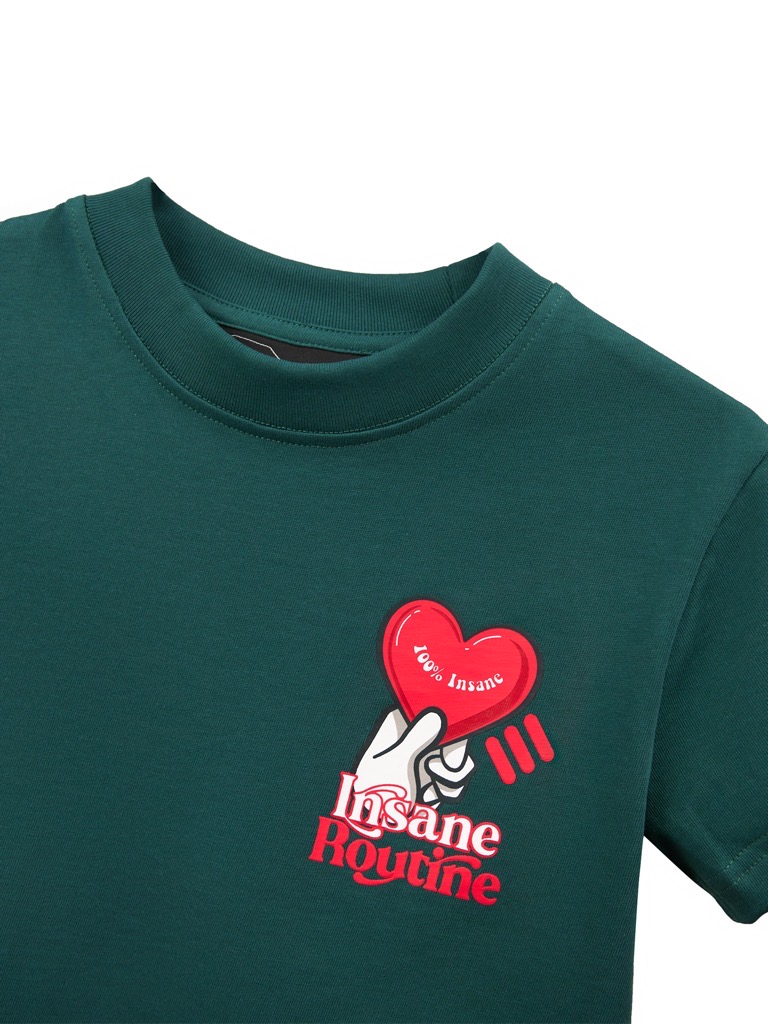 Insane® Sending Love Croptop - Dark Forest