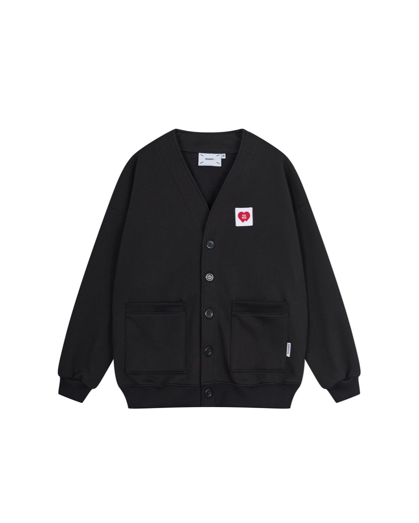 Insane® “Heart Service” Cardigan - Black