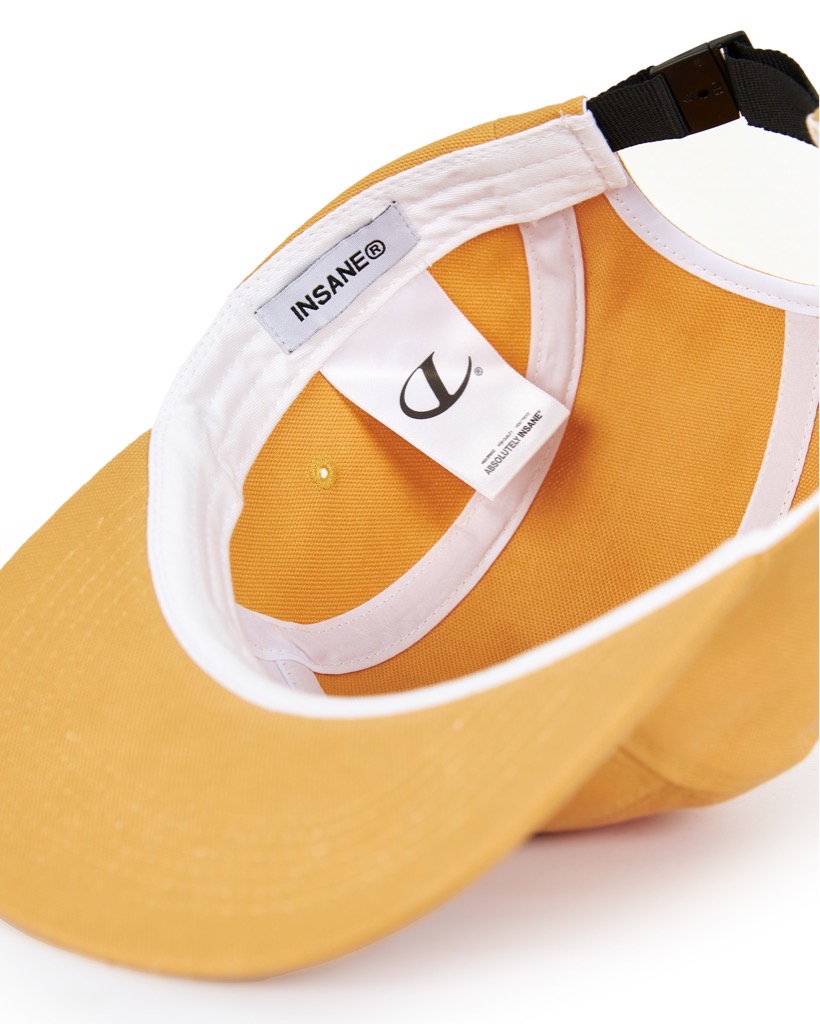 Insane® Logo 5Panel Cap - Orangey Yellow