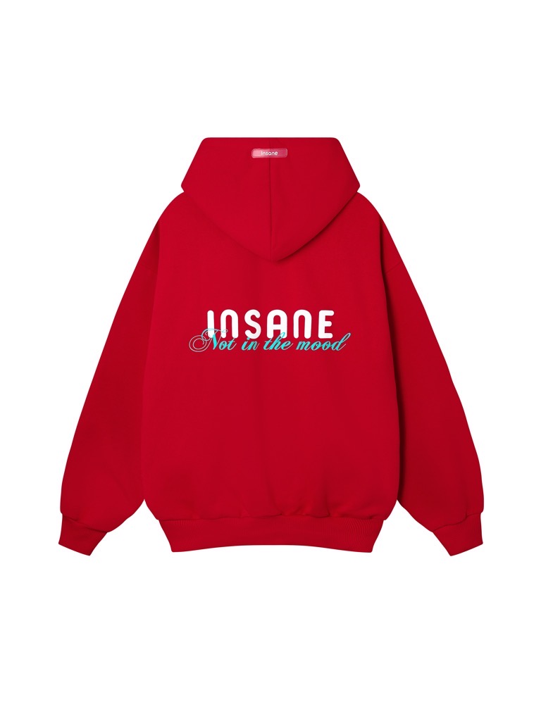 Insane® Not In The Mood Hoodie - Red