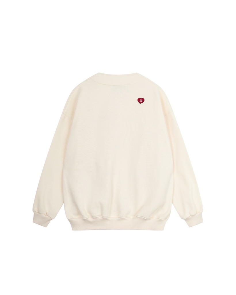 Insane® “Heart Service” Cardigan - Milk